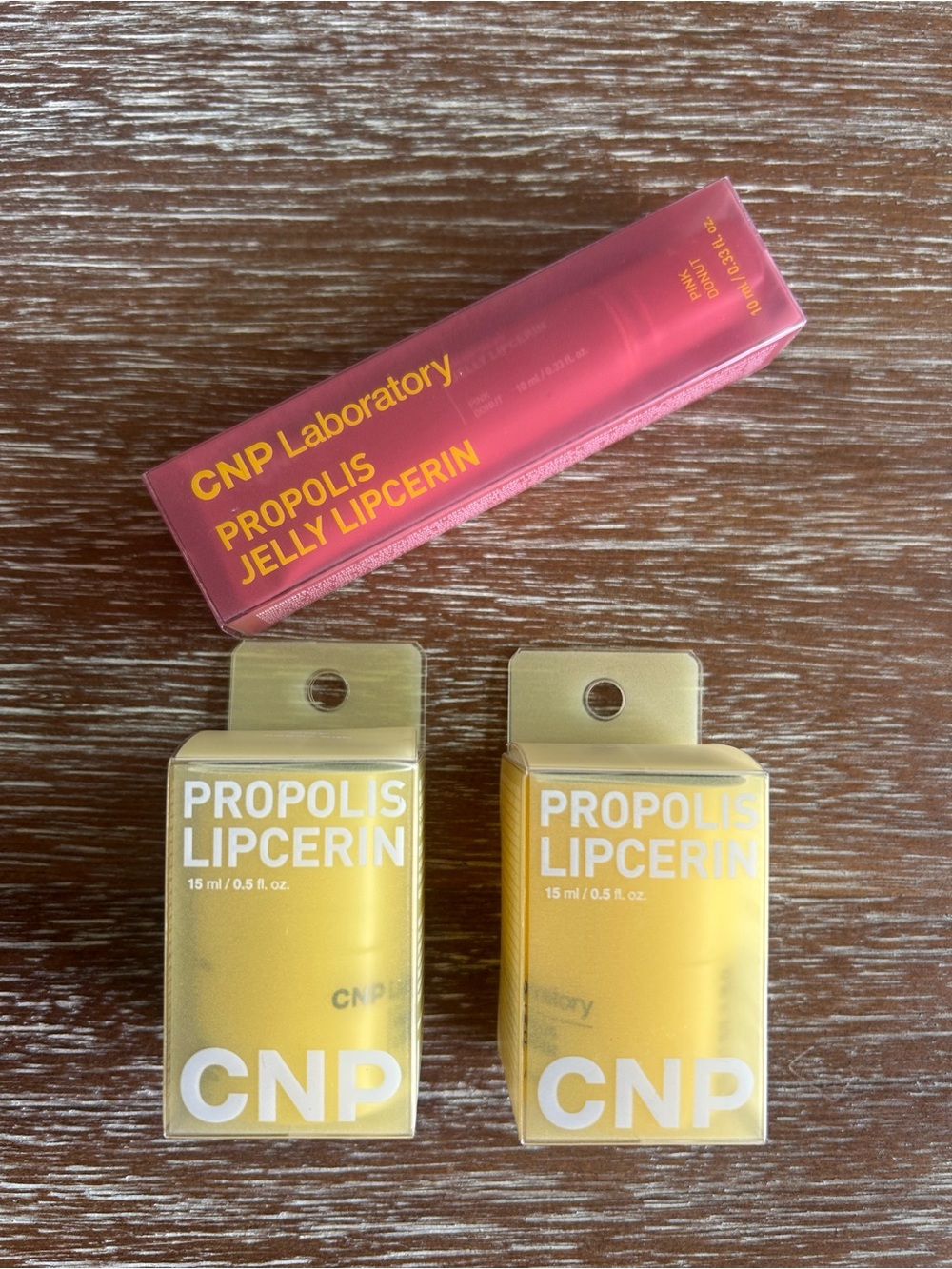 Trio of CNP Laboratory Propolis Lipcerin!
